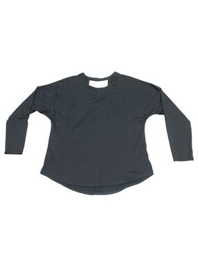all in motion Dark Gray Long Sleeve Crop Top